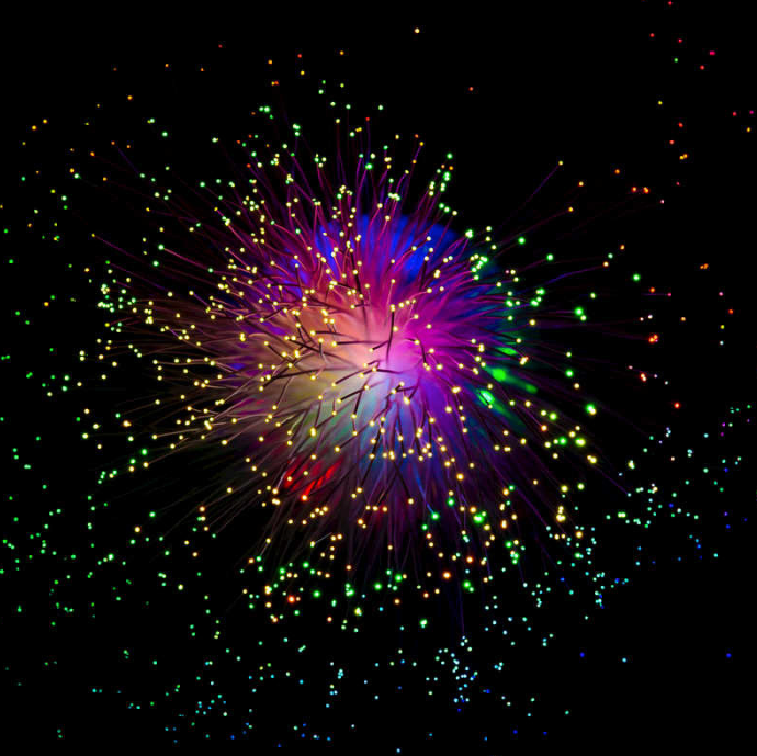 Retro Fibre Optic Light