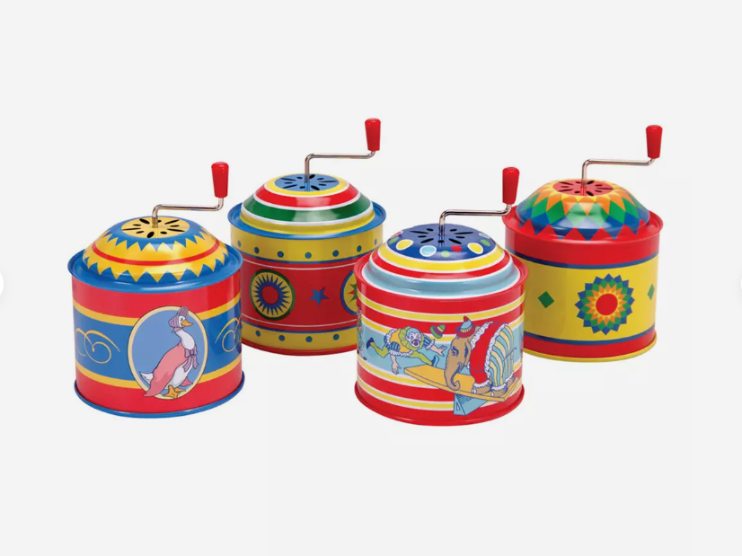 Traditional Tin Music Box