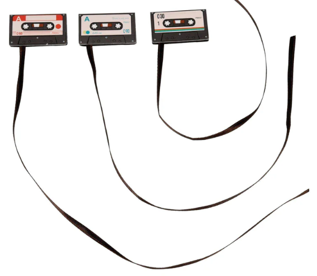 Retro Style Mini Cassette Tape Bookmarks - Set of 3