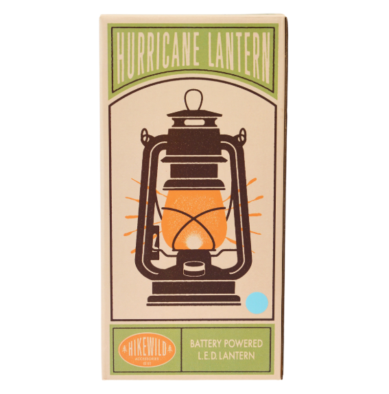LED hurricane lantern - Aqua box front