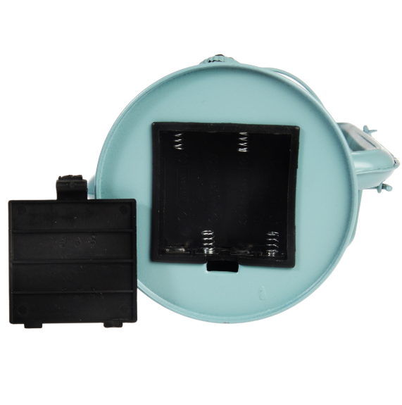 LED hurricane lantern - Aqua base