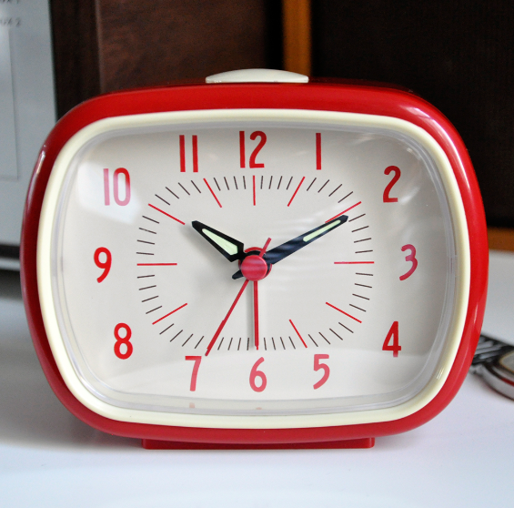 Retro Alarm Clock - Red