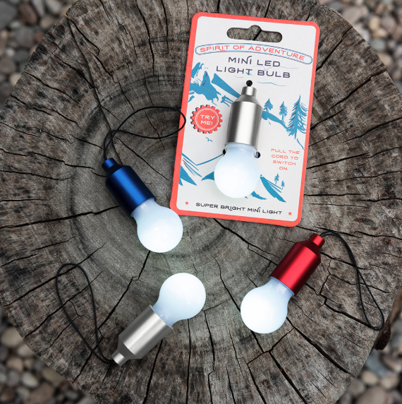 Mini Light Bulb Keyring outdoors