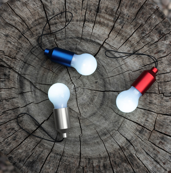 Mini Light Bulb Keyring 3 colours