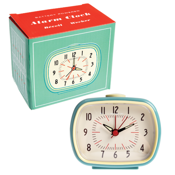 Retro Alarm Clock - Blue display