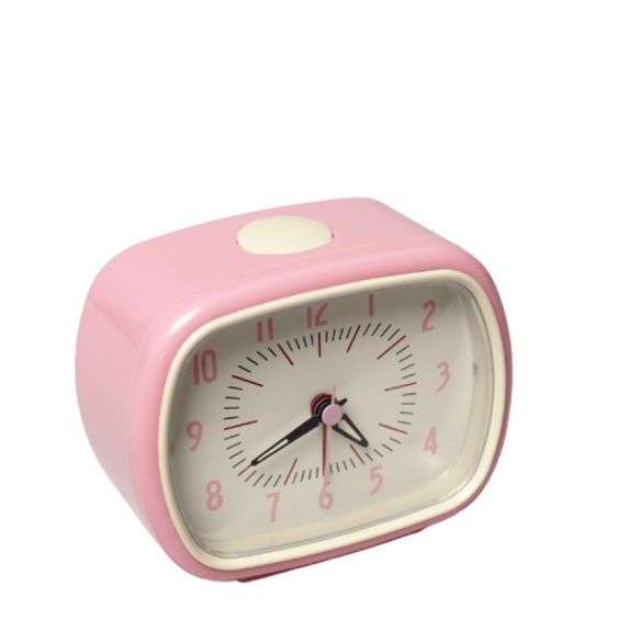 Retro Alarm Clock - Pink side