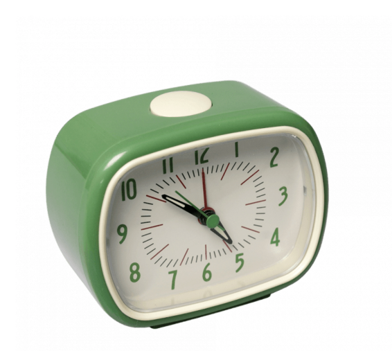 Retro Alarm Clock - Green side