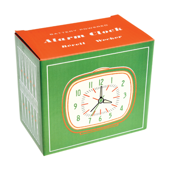 Retro Alarm Clock - Green box