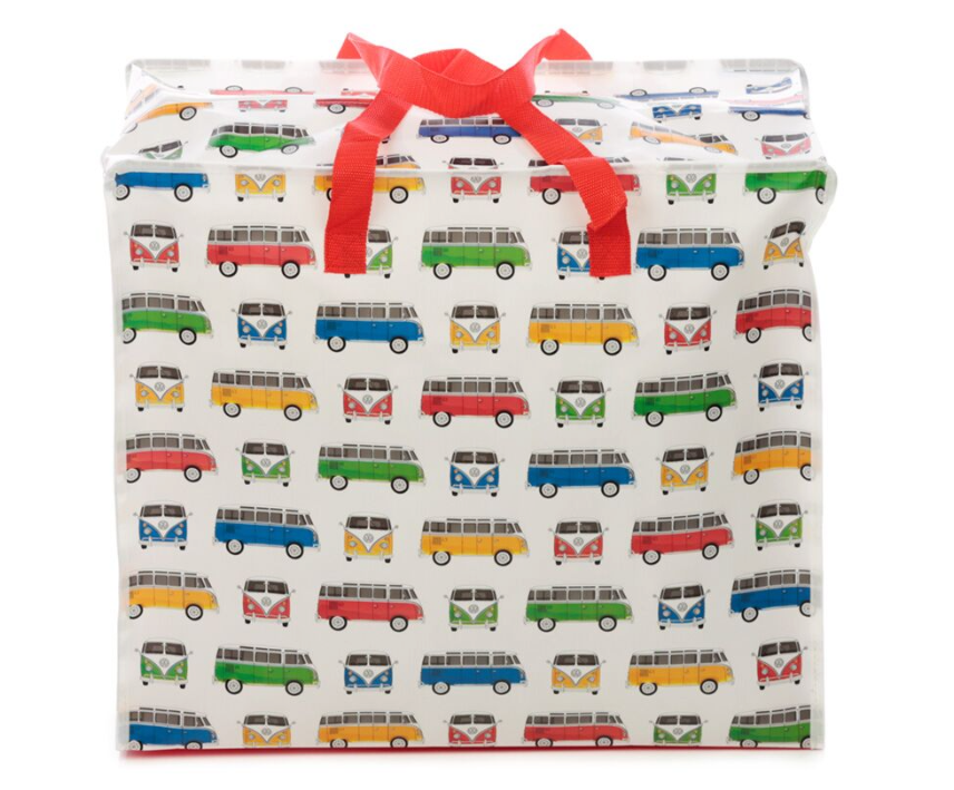 Volkswagen VW T1 Camper Bus Zip Up Laundry Storage Bag front