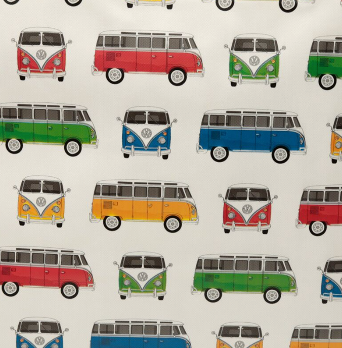 VW T1 Camper Bus Zip Up Laundry Storage Bag close up