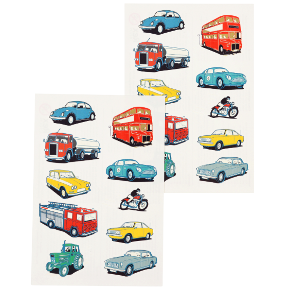 Vintage Transport Temporary Tattoos