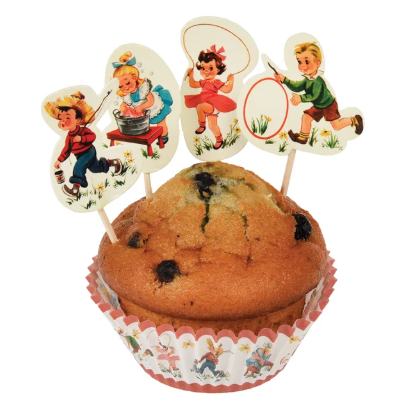 Vintage Kids Cupcake Kit 1940s Style