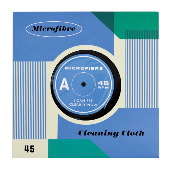 Record Microfibre Cloth - "I can see clearly now" packaging