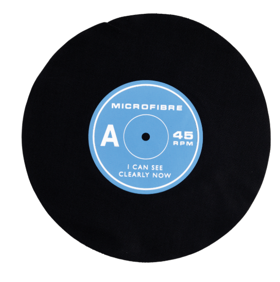 Record Microfibre Cloth - "I can see clearly now" cloth