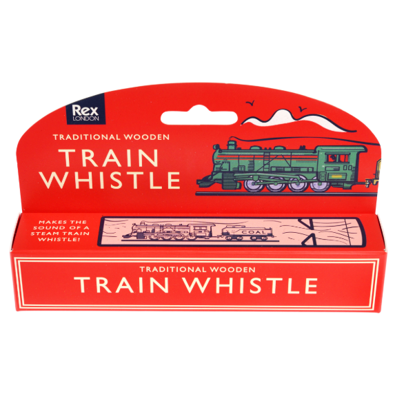 Traditional Wooden Train Whistle box