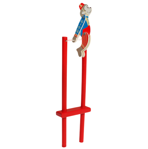Wooden Acrobatic Toy - Sideshow Monkey