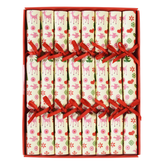 Mini Tree Decorations (pack of 8) - 1950s Christmas in box