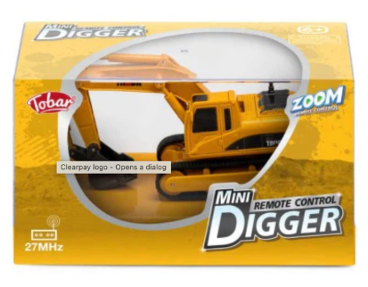 Mini Remote Control Digger in box
