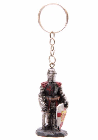 Medieval Knight Key Ring display
