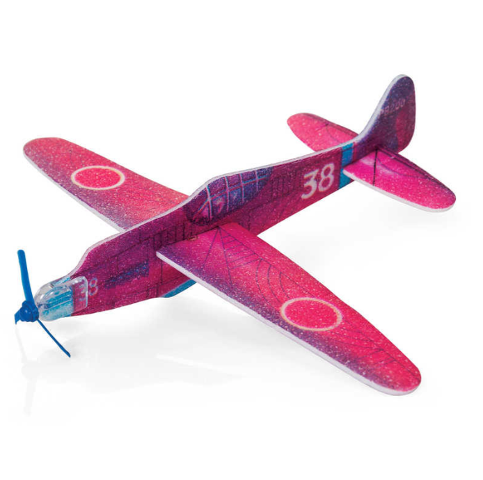 Vintage Polystyrene Glider Plane red