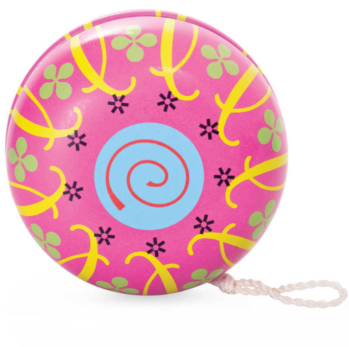 Vintage Tin Yoyo pink