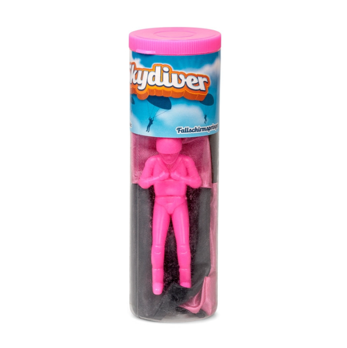 Skydiver Parachute Toy pink