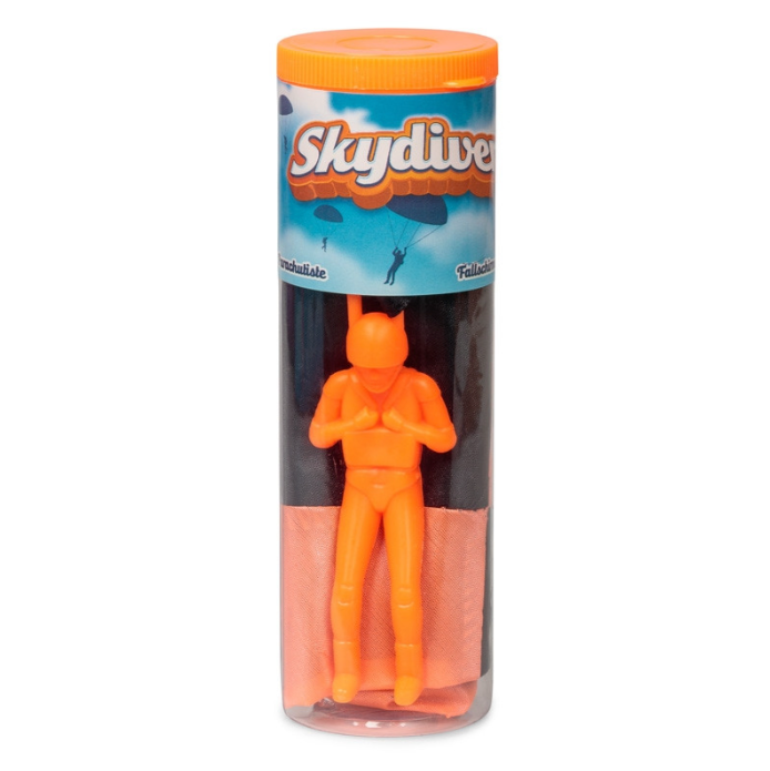 Skydiver Parachute Toy orange