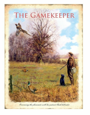 Large Gamekeeper Metal Sign