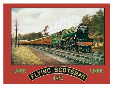 Large Flying Scotsman Metal Sign