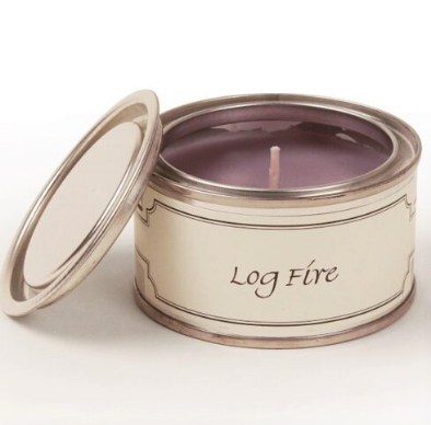 log fire