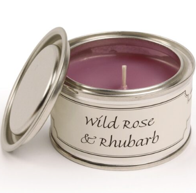 wild rose and rhubarb