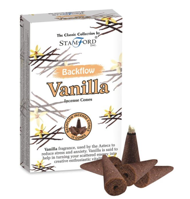 Stamford Backflow Incense Cones Vanilla