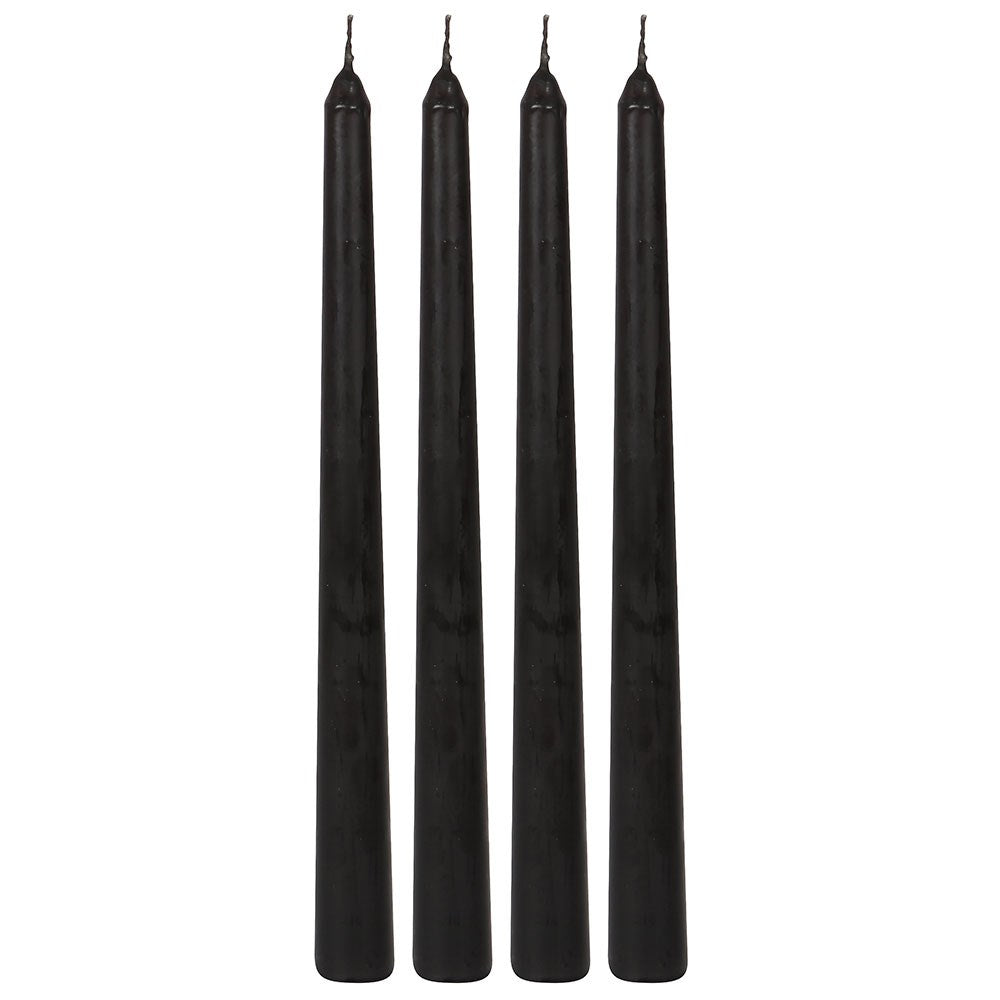 Set of 4 Pink and Black Vampire Tears Taper Candles