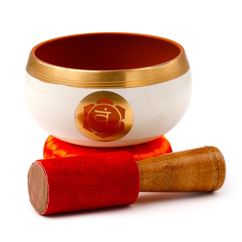 Singing Bowl Orange Chakra wooden stick