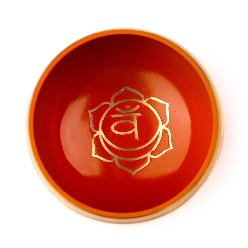 Singing Bowl Orange Chakra inside