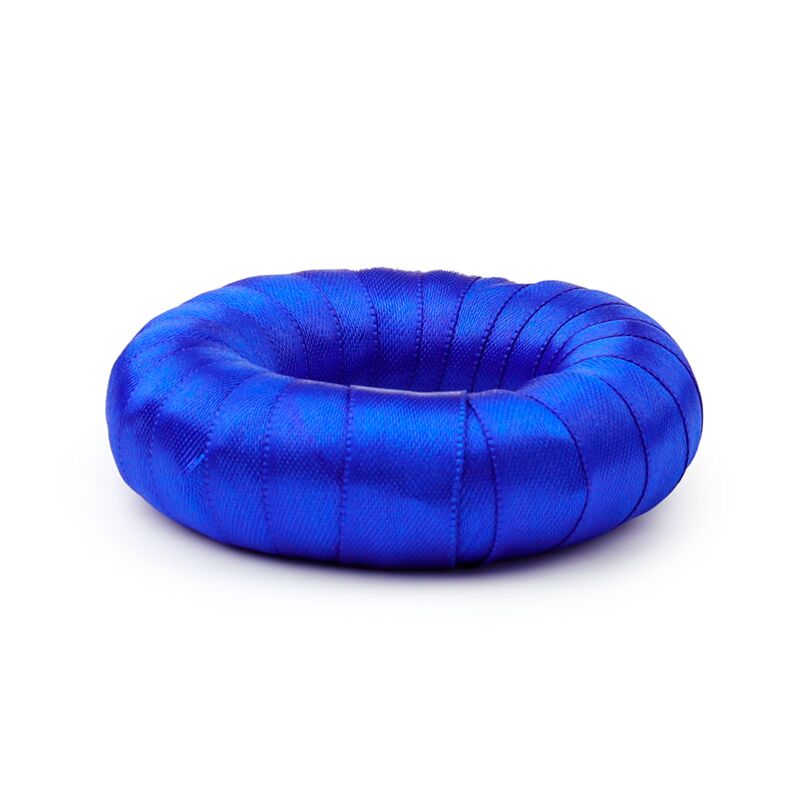 Singing Bowl royal blue cushion