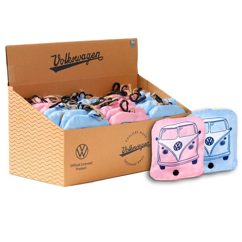 Foldable Reusable Shopping Bag Volkswagen VW T1 Camper Bus in box