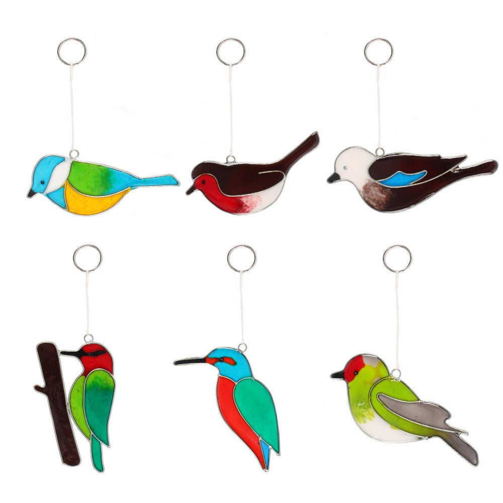 British Bird Mini Suncatcher woodpecker
