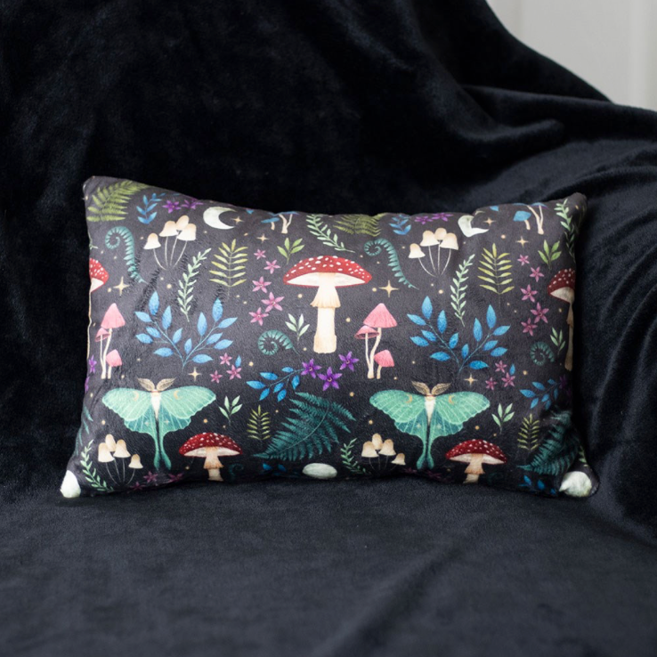 Dark Forest Wildlife and Fauna Rectangular Print Cushion