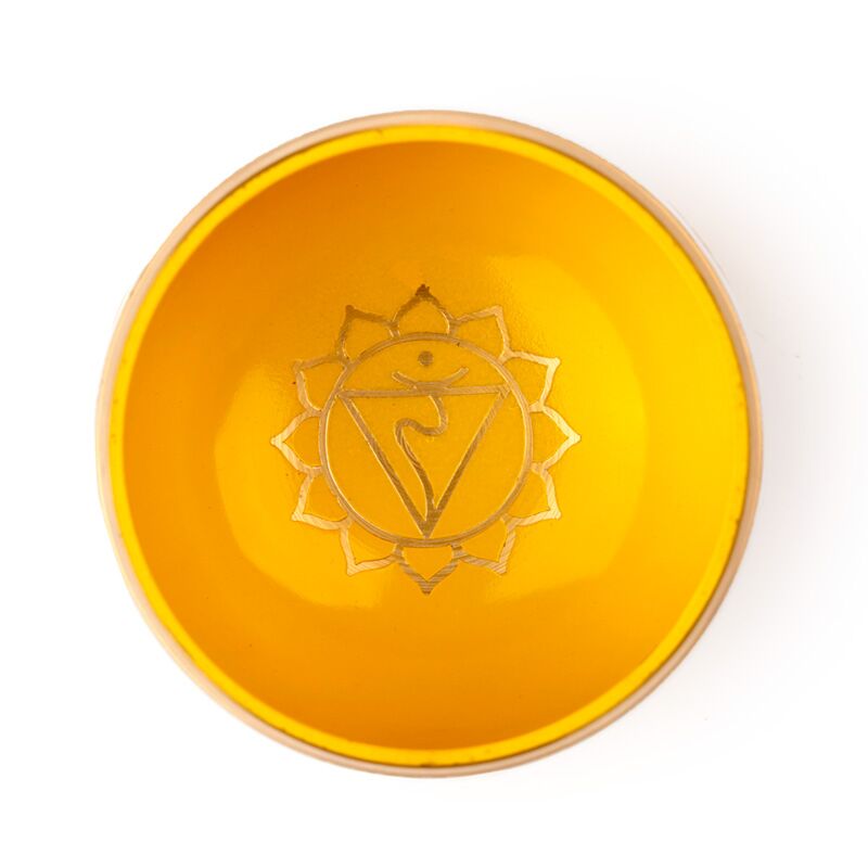 Singing Bowl yellow chakra inside