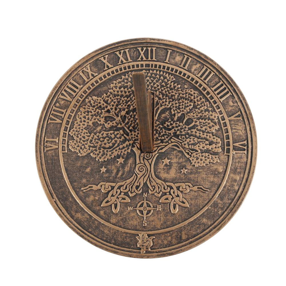 Tree of Life Terracotta Sundial view from top