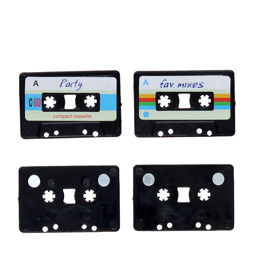 Cassette Magnets showing front and back 