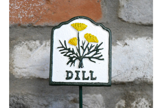Vegetable garden metal sign - dill