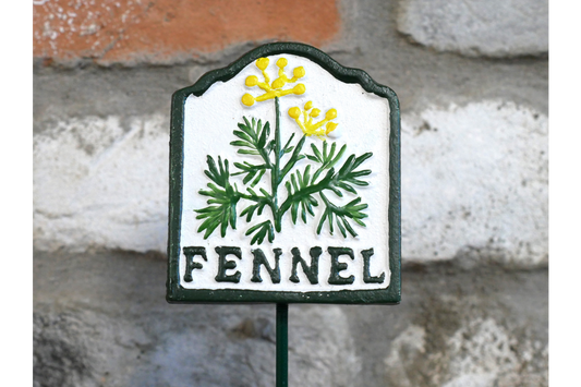 Traditional Metal Garden Herb Sign - Fennel