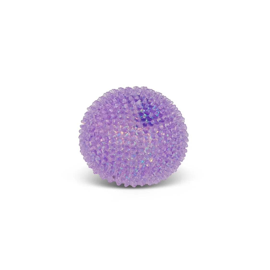 Purple Scrunchems Sensory Sugar Shapes ball on a white background