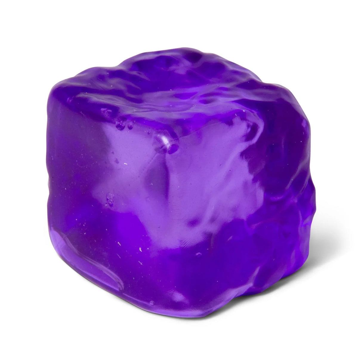 Purple Scrunchems Sugar Cube on a white background