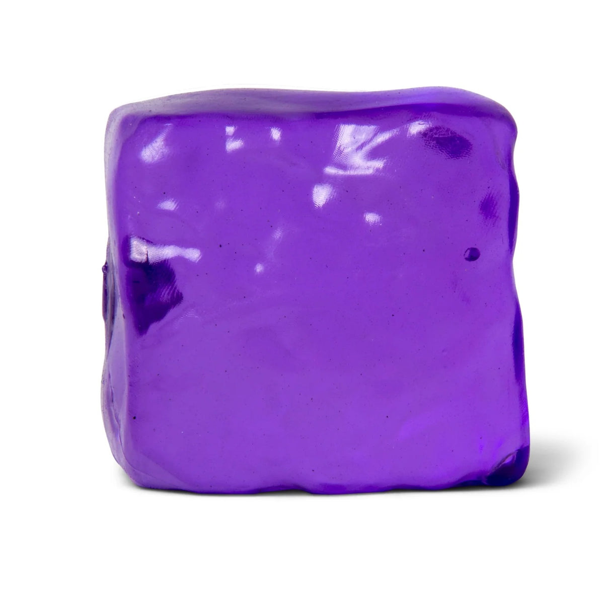 Purple Scrunchems Sugar Cube on a white background