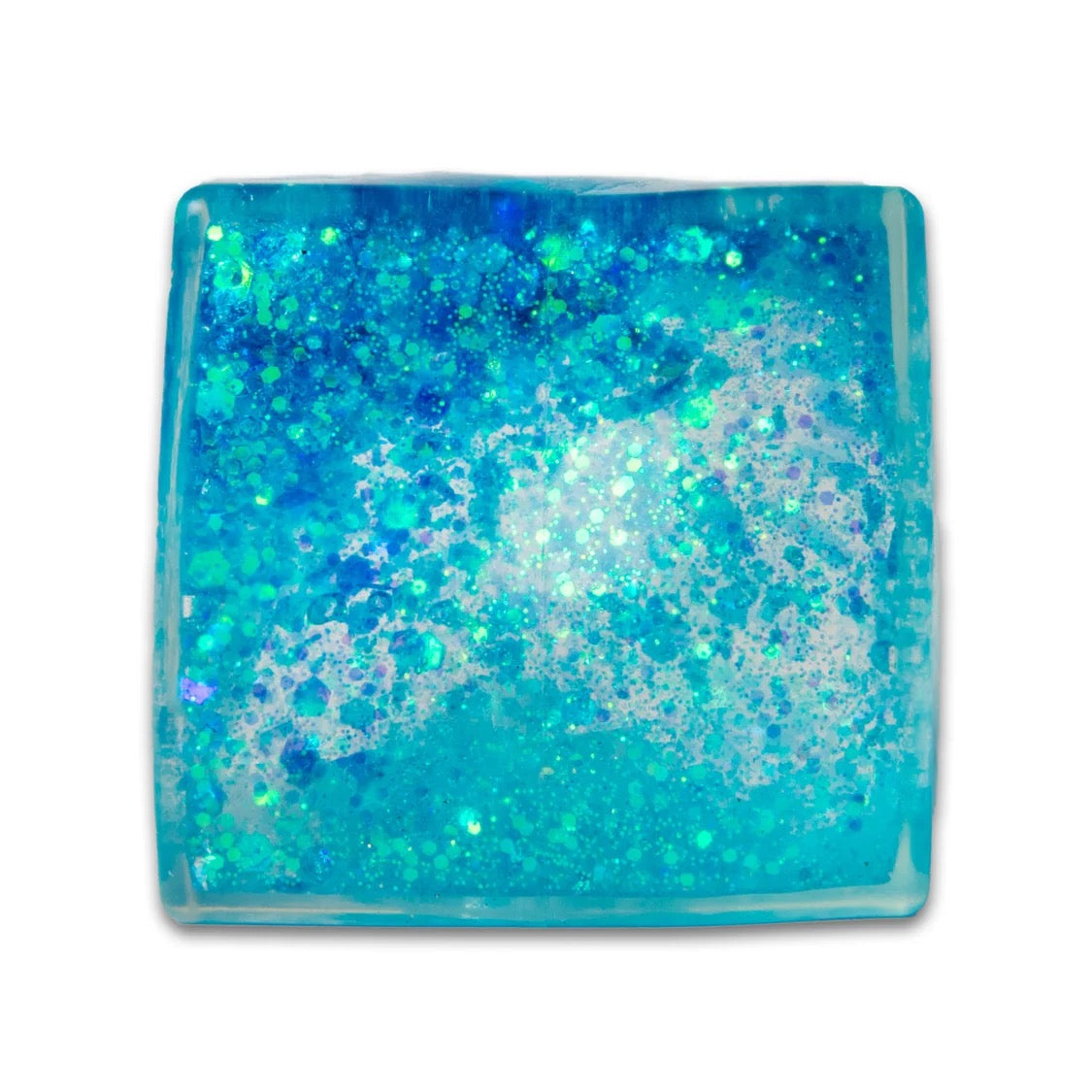 A square Scrunchems Glitter Cube set against a plain white background.