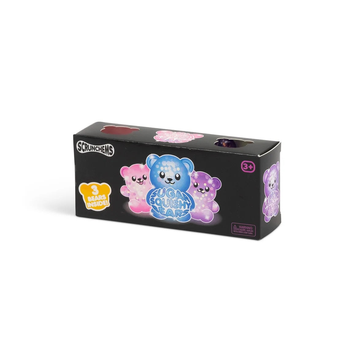 Box of Scrunchems Squishy Sugar Bears on a white background
