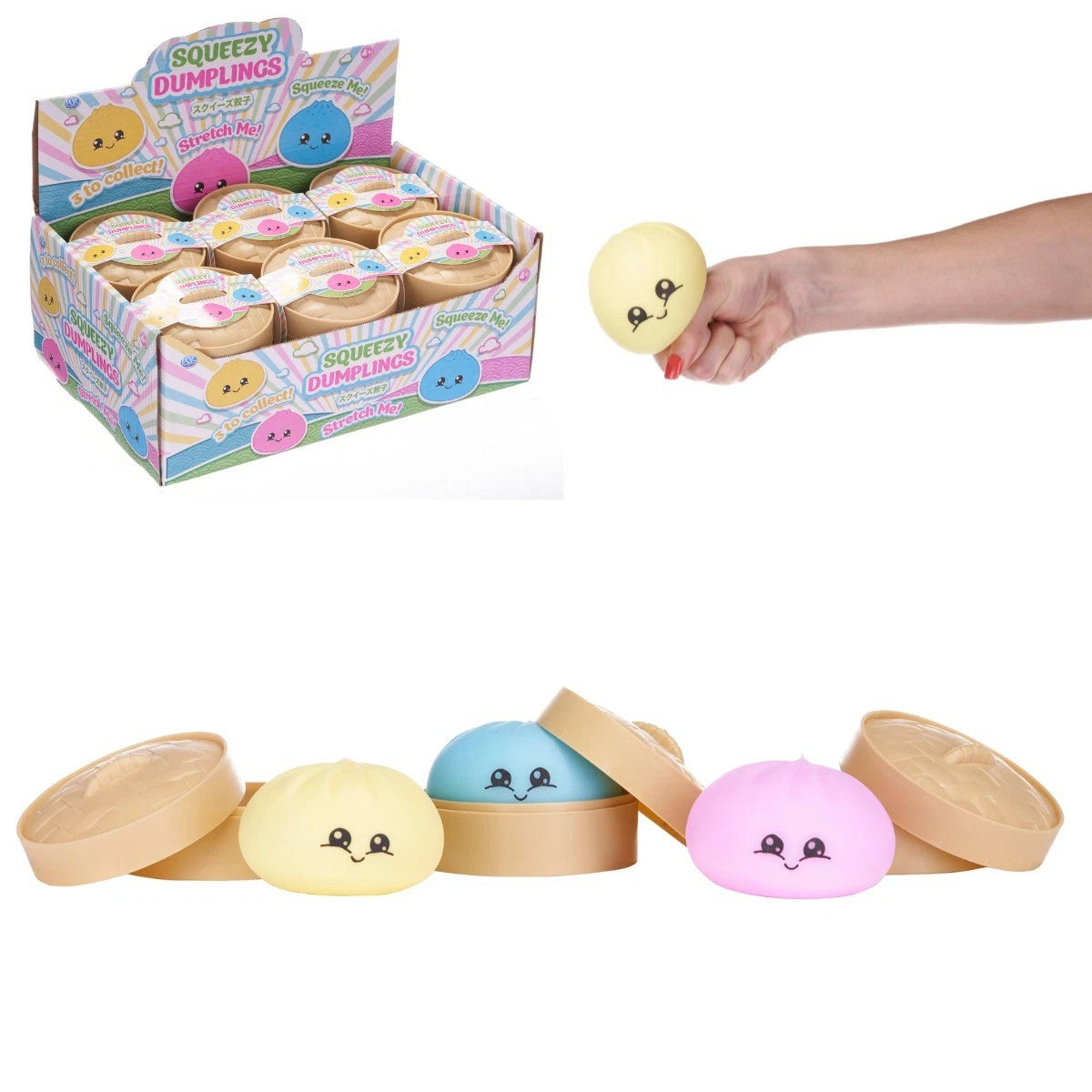 colourful squeezy dumplings